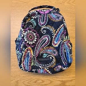 Vera Bradley Black Multicolor Paisley Lunch Bag VBB18